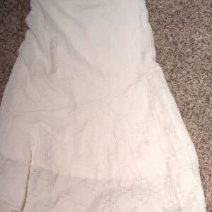 Cat & Jack Cream Skirt for Kids With GREEN METALIC SWEATER. IDEAL FOR HOLIDAYS